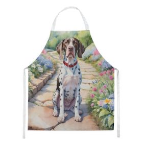 Pointer Spring Path Apron Cooking Kitchen Server Baking Crafts Gardening for Adult Women Men, Unisex, Large, Multicolor